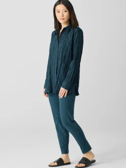 Washable Stretch Crepe Slim Pant
