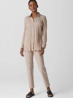 Washable Stretch Crepe Slim Pant