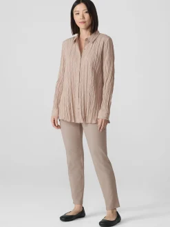 Washable Stretch Crepe Slim Pant
