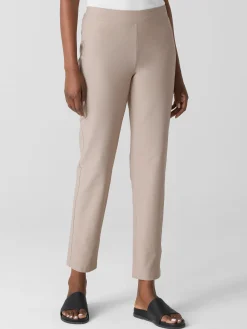 Washable Stretch Crepe Slim Pant