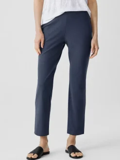 Washable Stretch Crepe Slim Pant