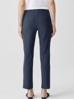 Washable Stretch Crepe Slim Pant