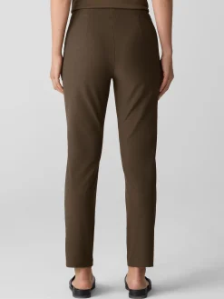 Washable Stretch Crepe Slim Pant