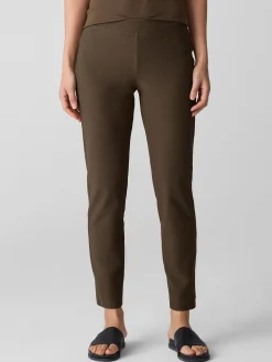 Washable Stretch Crepe Slim Pant