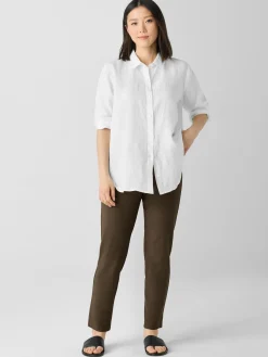 Washable Stretch Crepe Slim Pant