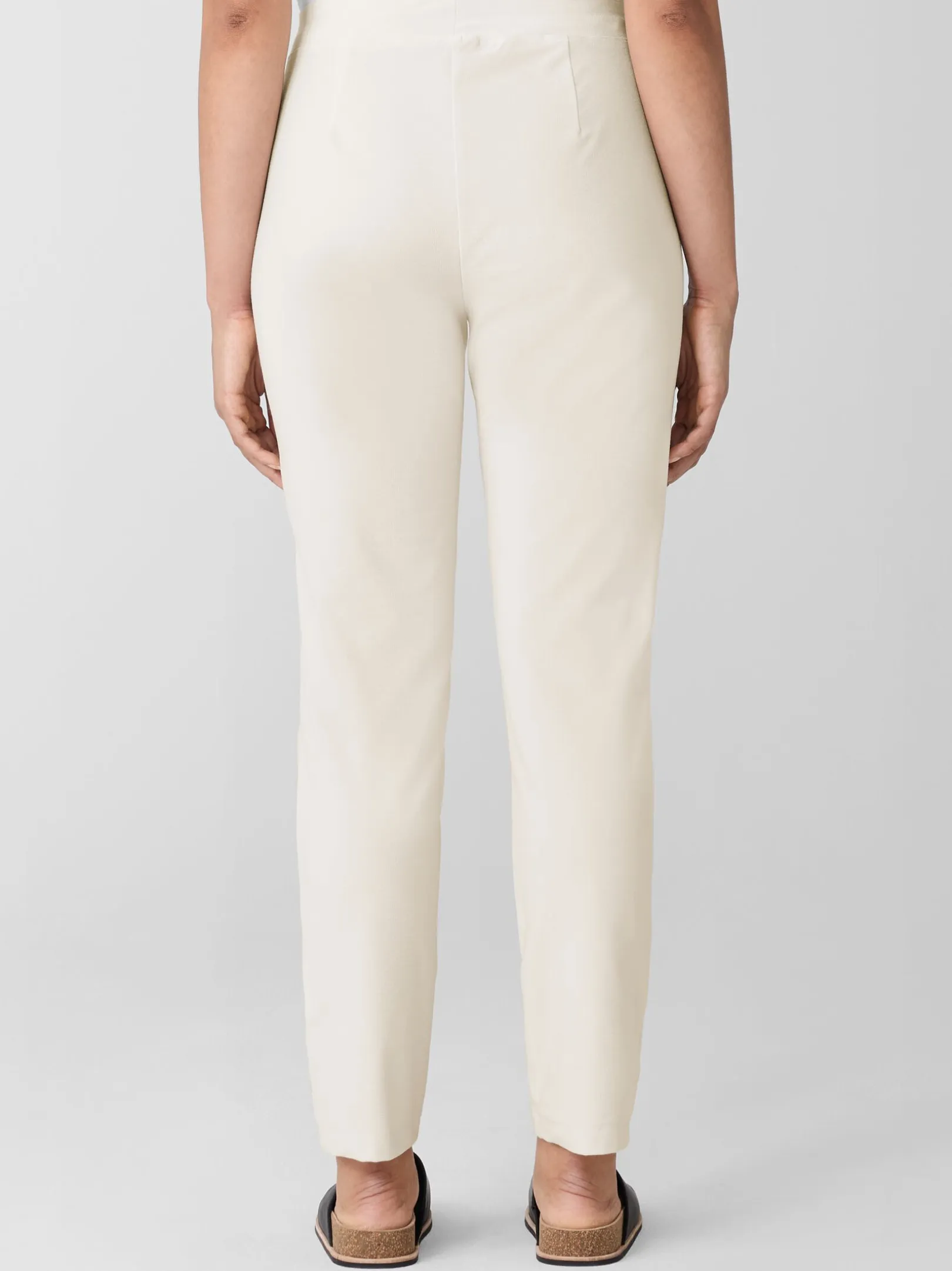 Washable Stretch Crepe Slim Pant