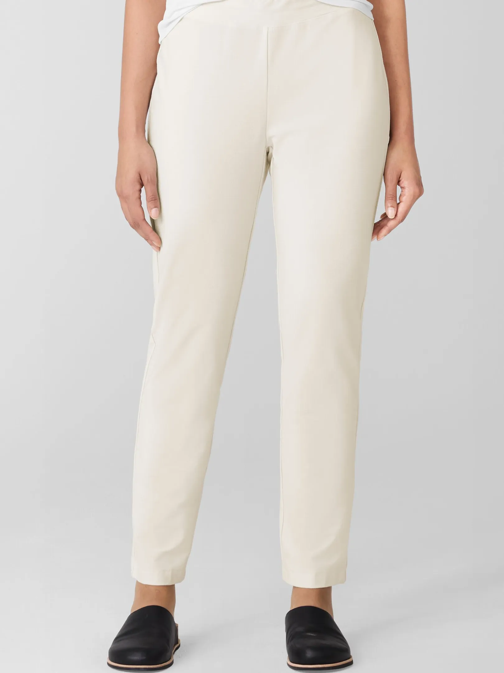 Washable Stretch Crepe Slim Pant
