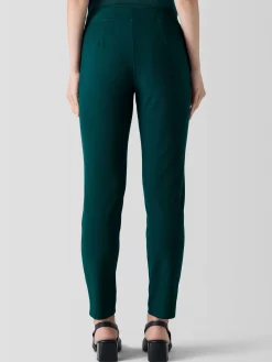 Washable Stretch Crepe Slim Pant