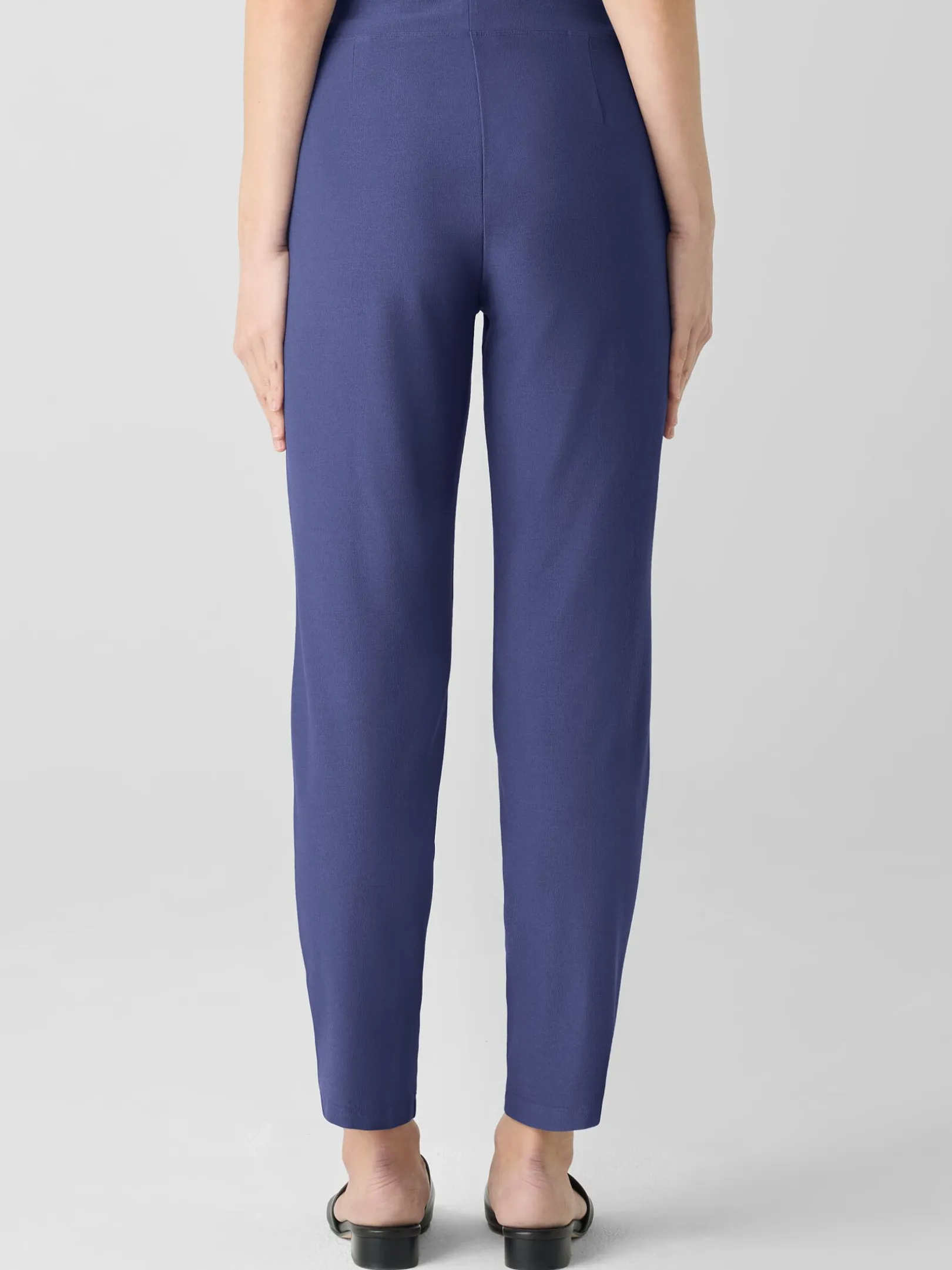 Washable Stretch Crepe Slim Pant