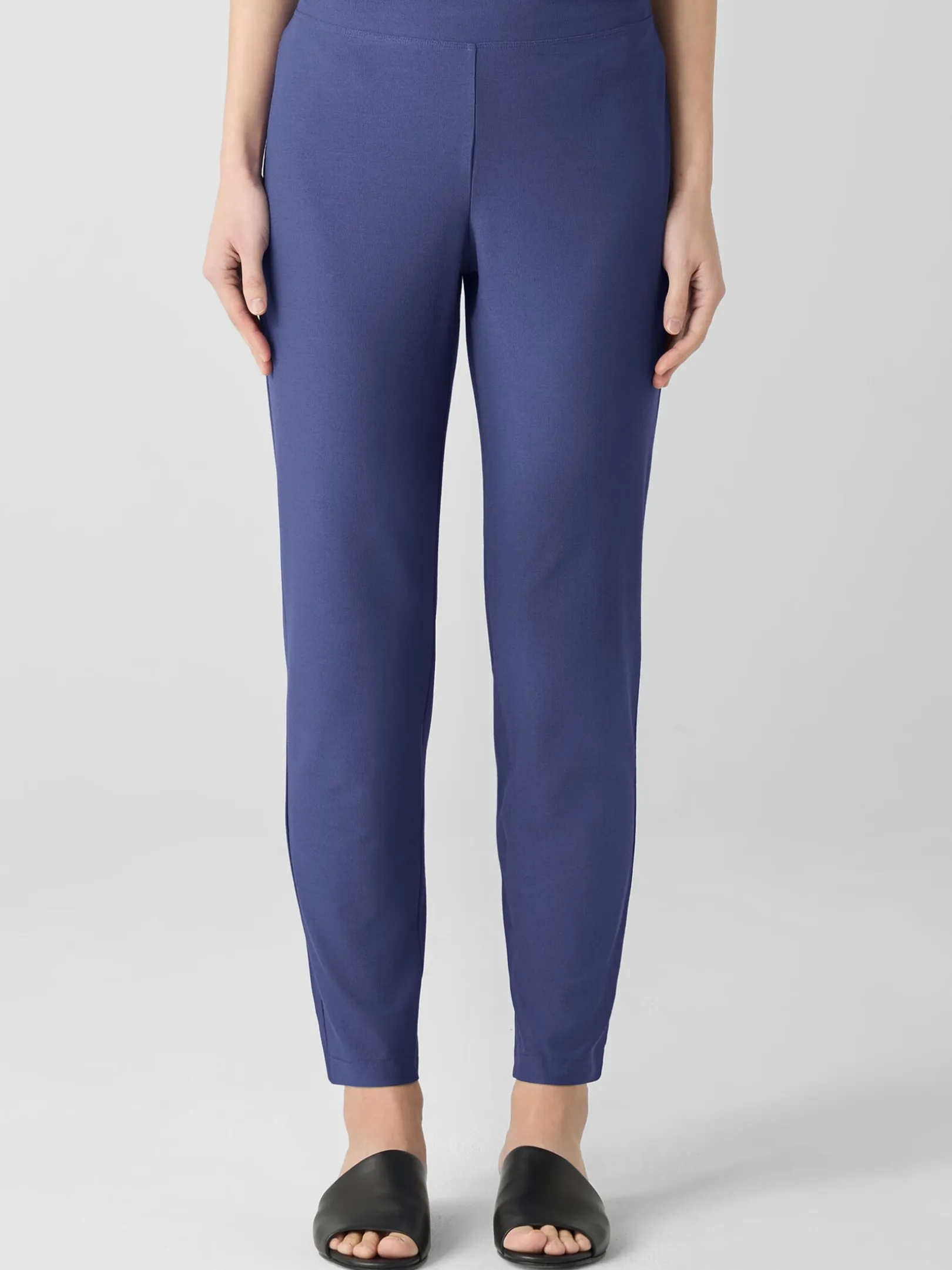 Washable Stretch Crepe Slim Pant