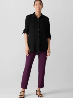 Washable Stretch Crepe Slim Pant