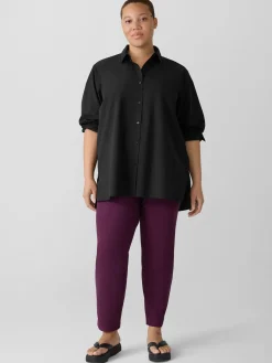 Washable Stretch Crepe Slim Pant