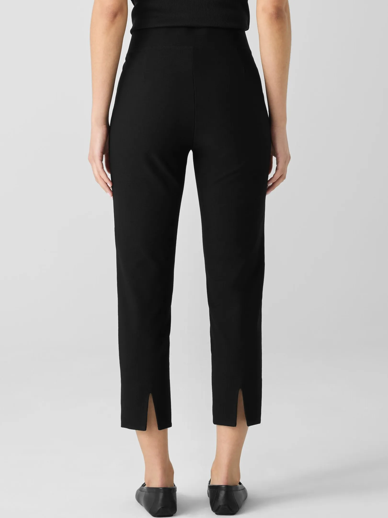 Washable Stretch Crepe Slim Pant