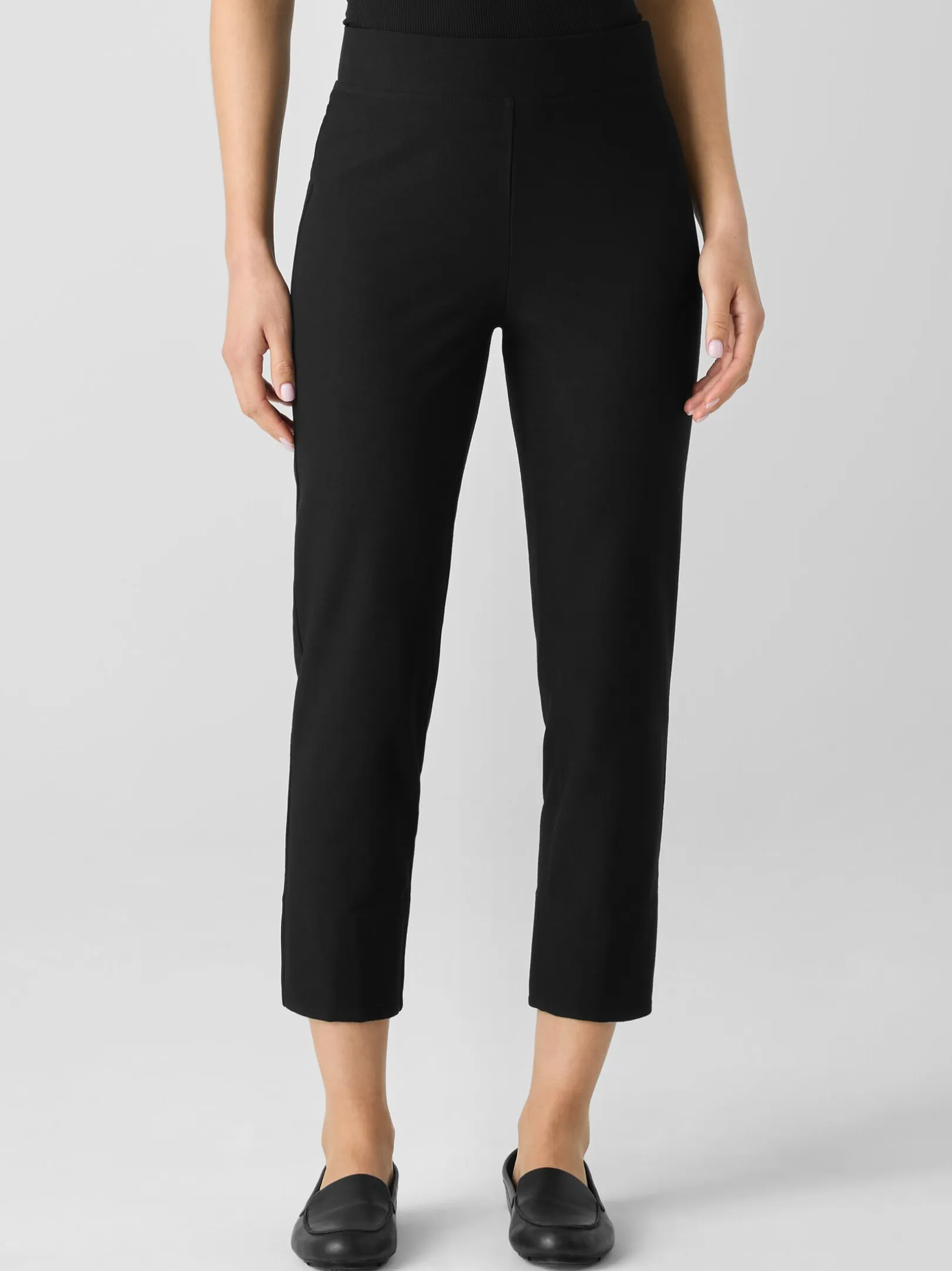 Washable Stretch Crepe Slim Pant