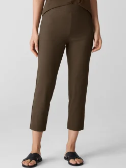 Washable Stretch Crepe Slim Pant