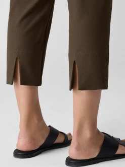 Washable Stretch Crepe Slim Pant