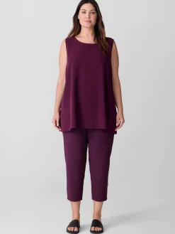 Washable Stretch Crepe Slim Pant