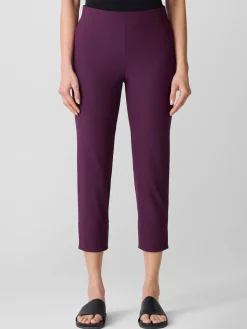 Washable Stretch Crepe Slim Pant
