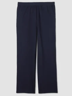 Washable Stretch Crepe Straight Pant