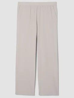 Washable Stretch Crepe Straight Pant