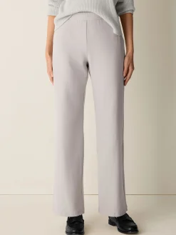 Washable Stretch Crepe Straight Pant