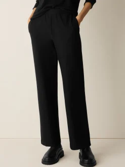 Washable Stretch Crepe Straight Pant