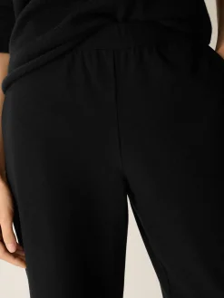 Washable Stretch Crepe Straight Pant