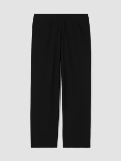 Washable Stretch Crepe Straight Pant