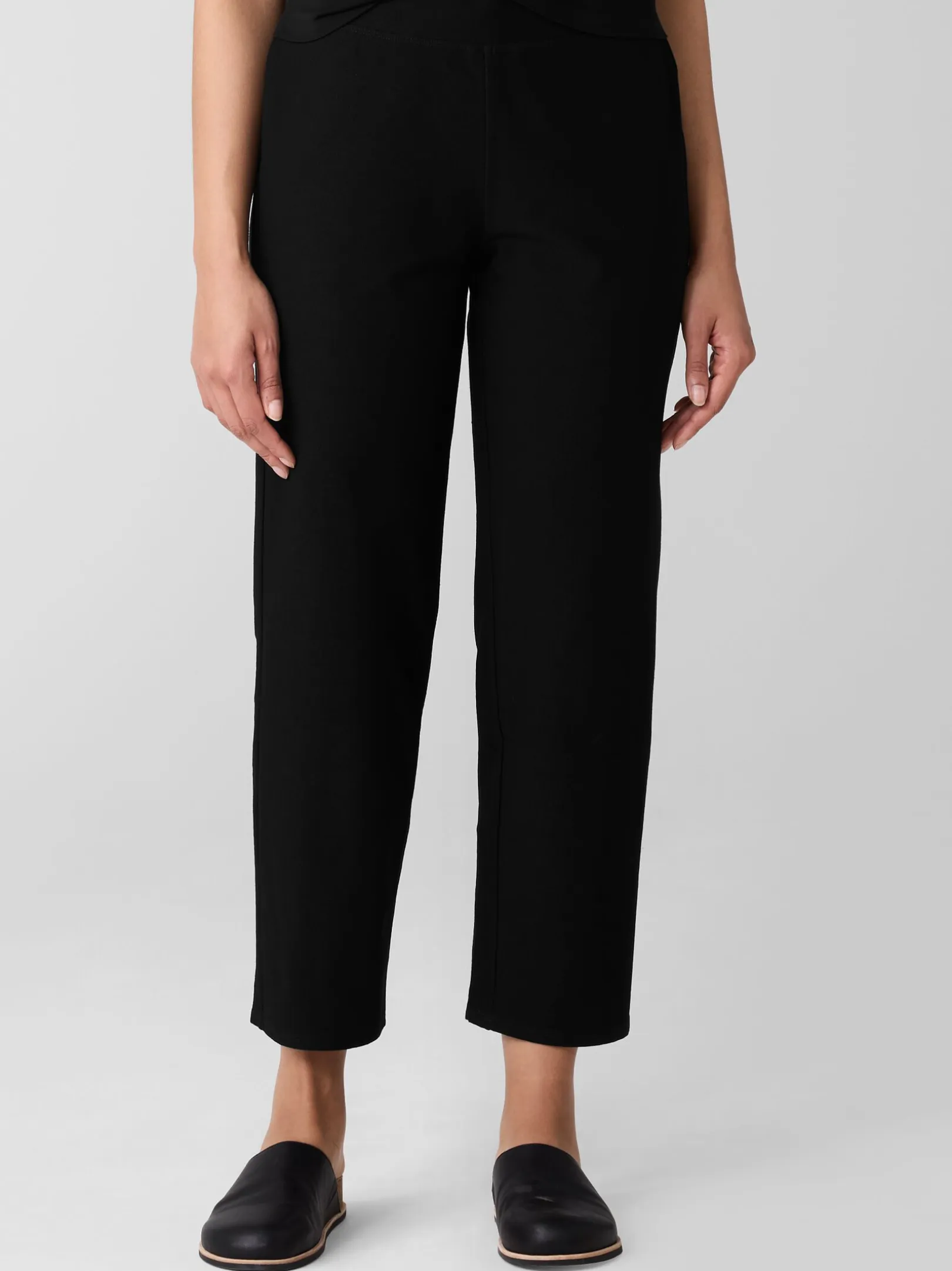 Washable Stretch Crepe Straight Pant