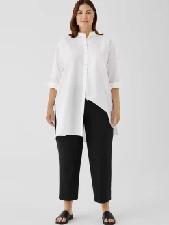 Washable Stretch Crepe Straight Pant