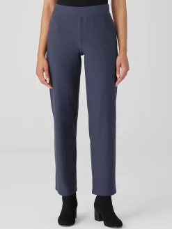 Washable Stretch Crepe Straight Pant
