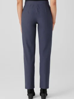 Washable Stretch Crepe Straight Pant
