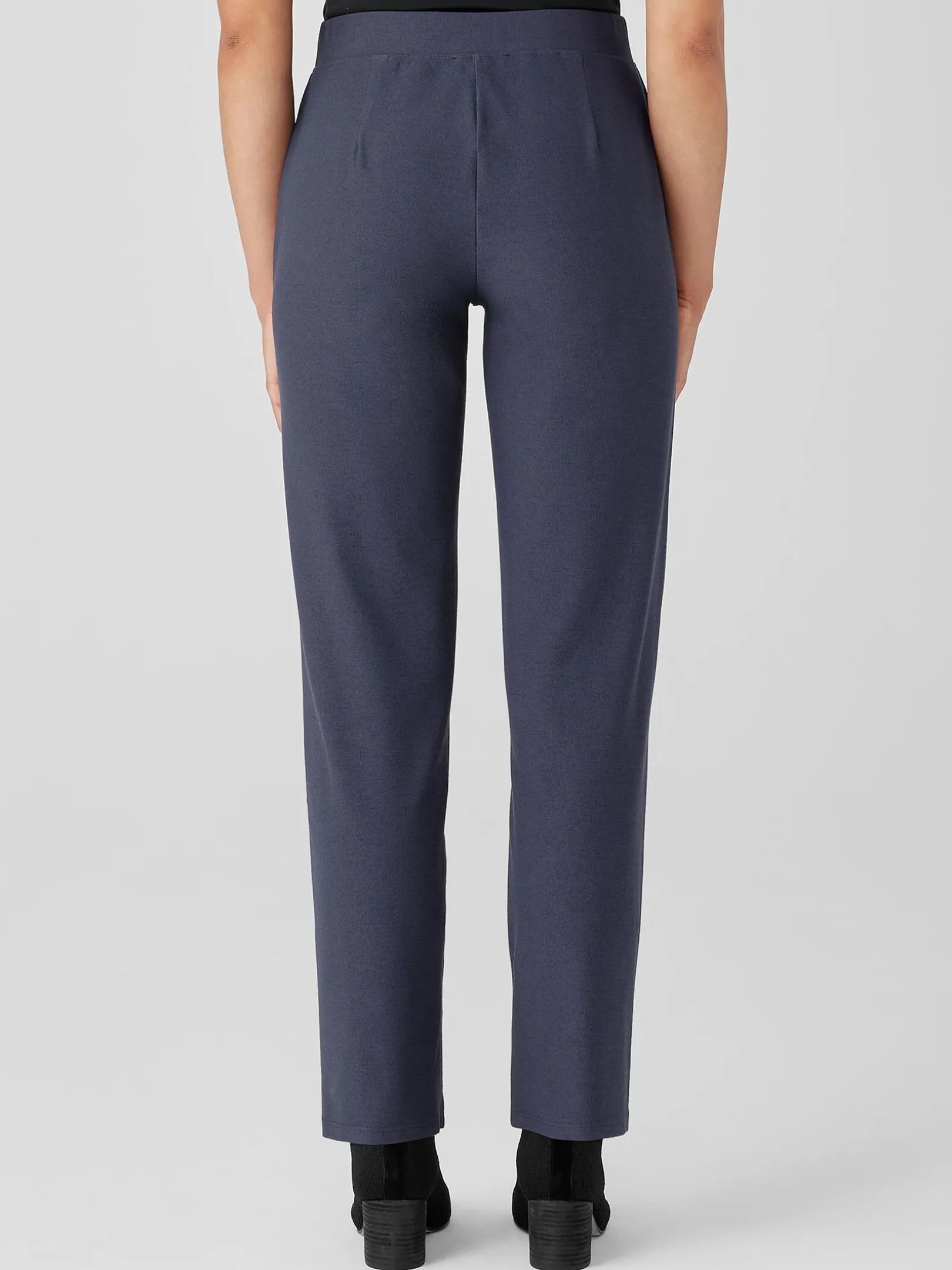 Washable Stretch Crepe Straight Pant