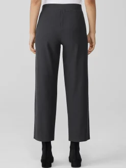 Washable Stretch Crepe Straight Pant