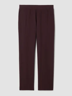 Washable Stretch Crepe Straight Pant