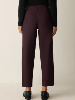 Washable Stretch Crepe Straight Pant
