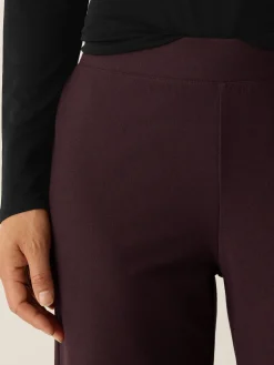 Washable Stretch Crepe Straight Pant