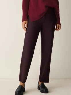 Washable Stretch Crepe Straight Pant