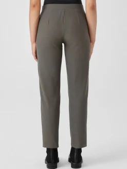 Washable Stretch Crepe Straight Pant