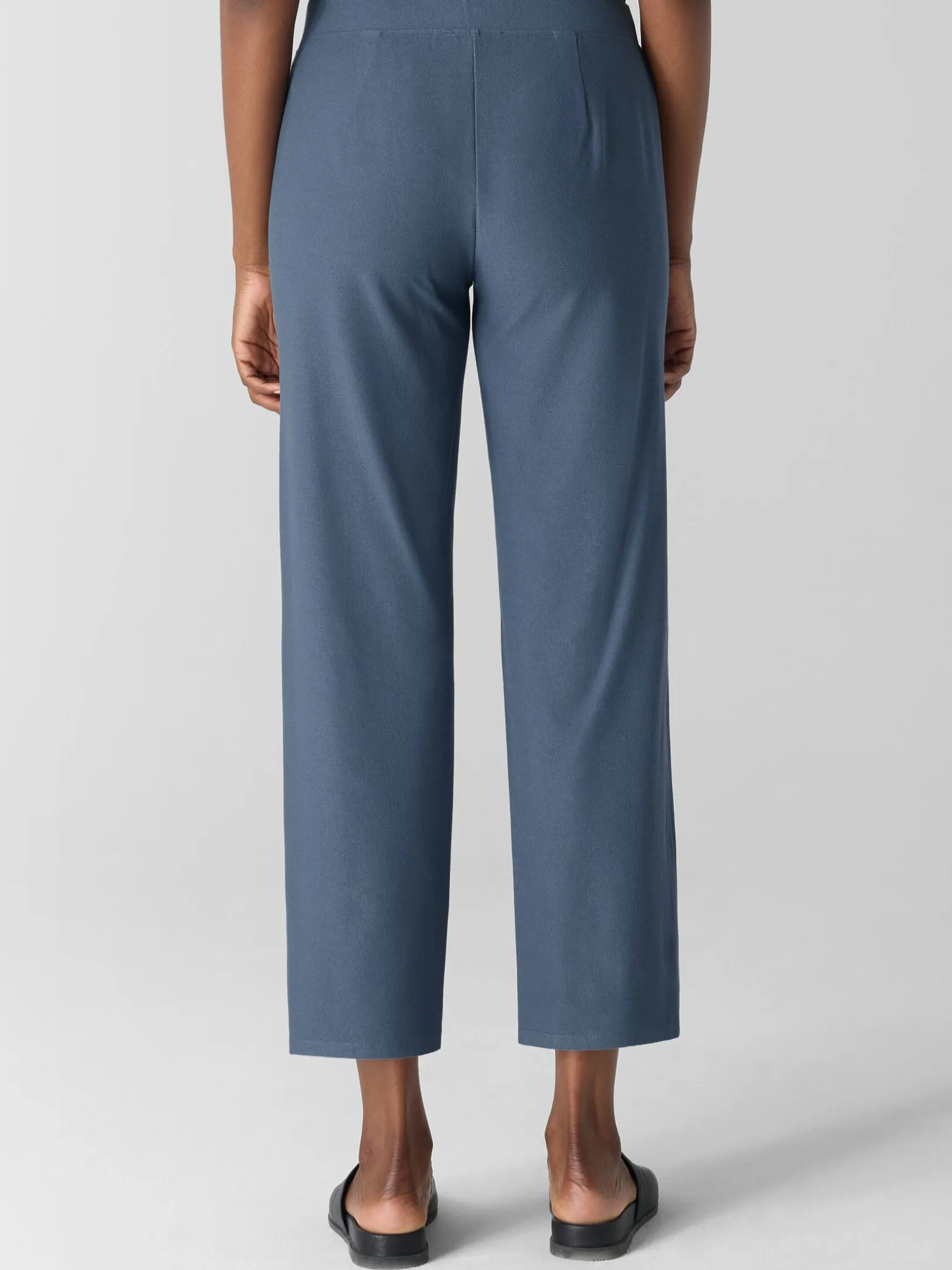 Washable Stretch Crepe Straight Pant