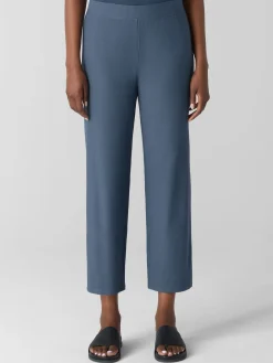 Washable Stretch Crepe Straight Pant