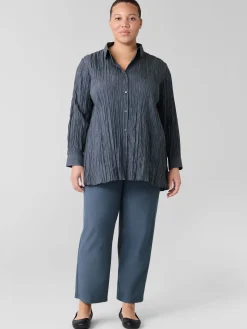 Washable Stretch Crepe Straight Pant
