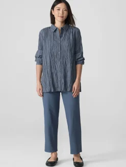 Washable Stretch Crepe Straight Pant