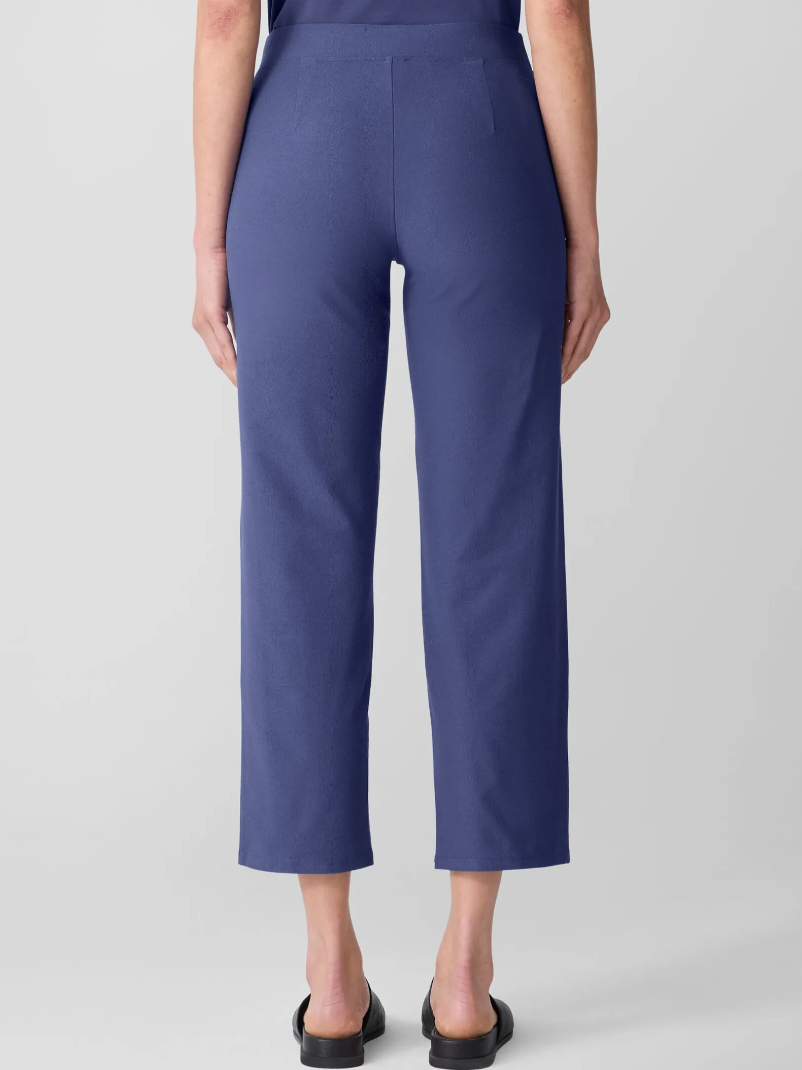 Washable Stretch Crepe Straight Pant