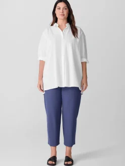 Washable Stretch Crepe Straight Pant