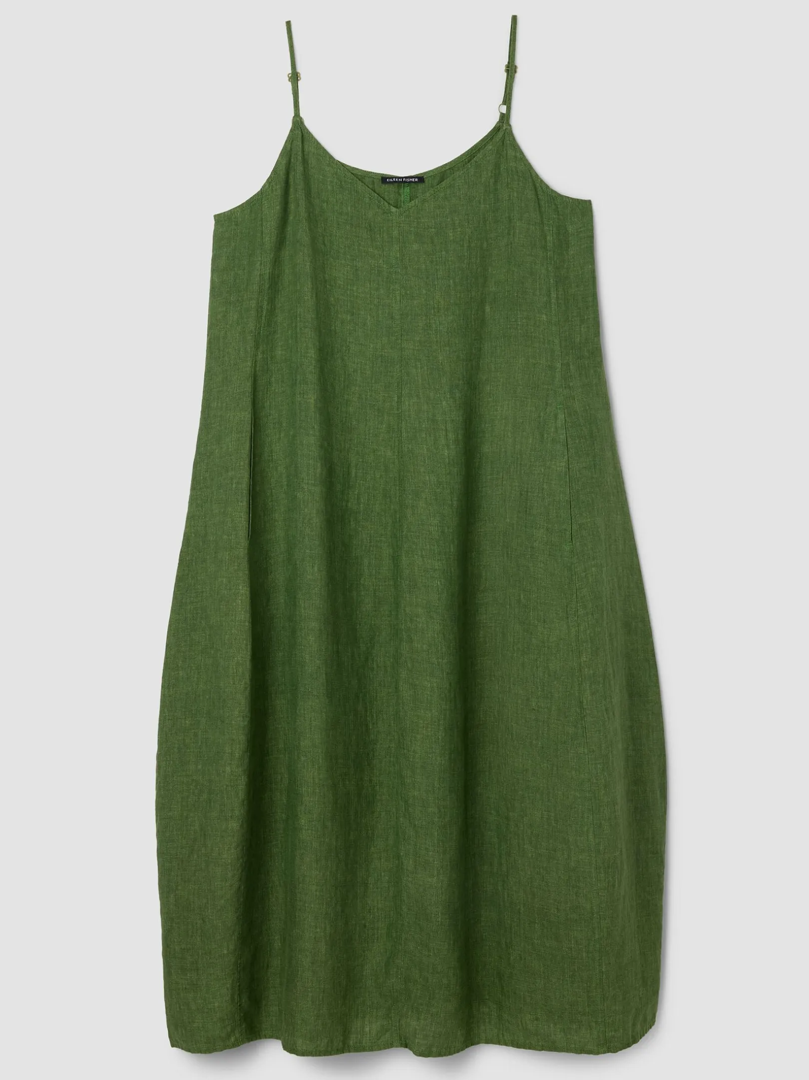 Washed Organic Linen Délavé Lantern Dress
