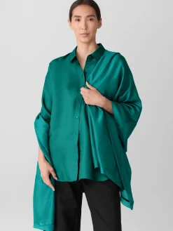 Washed Transitional Silk Parachute Scarf