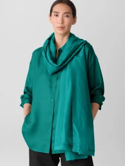 Washed Transitional Silk Parachute Scarf