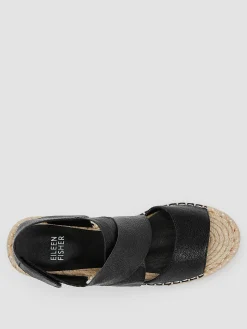 Willow Tumbled Leather Wedge Espadrille