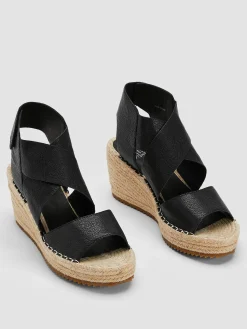 Willow Tumbled Leather Wedge Espadrille